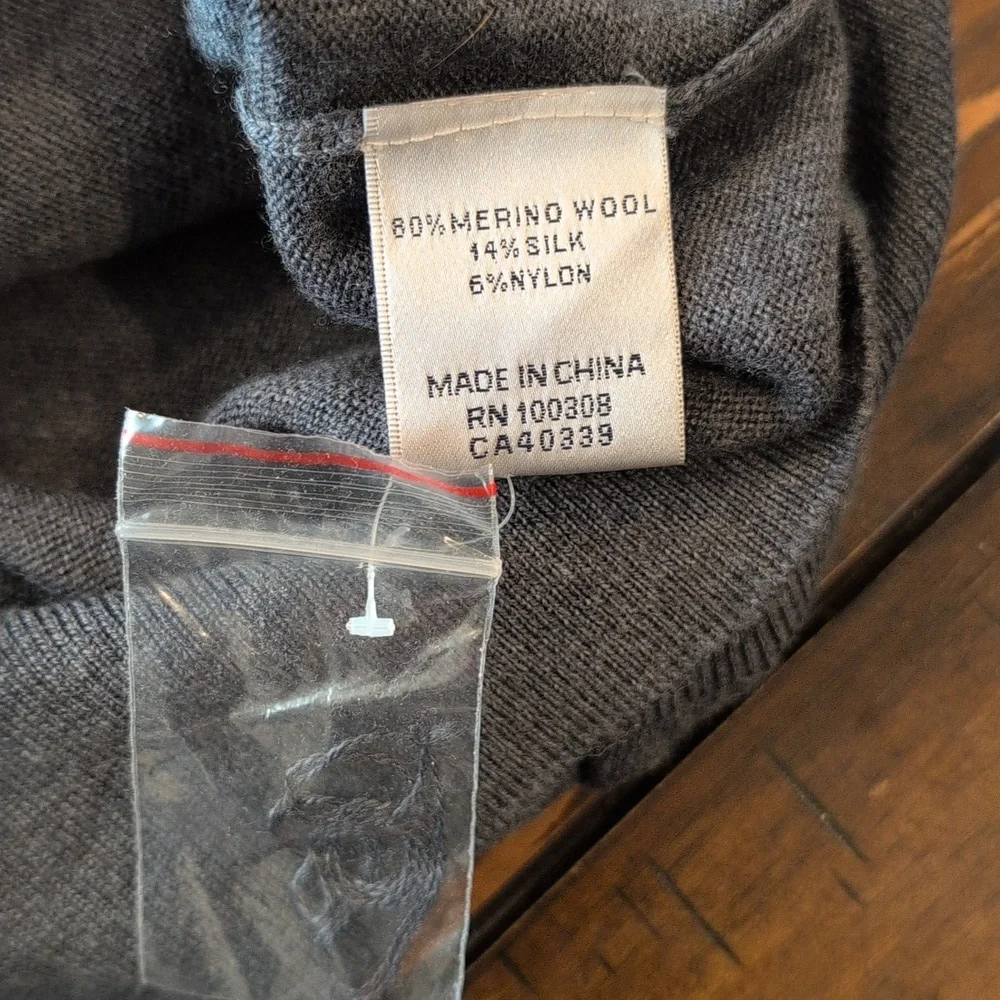 Peter Millar Wool Silk Crown 1/4 Zip Logo